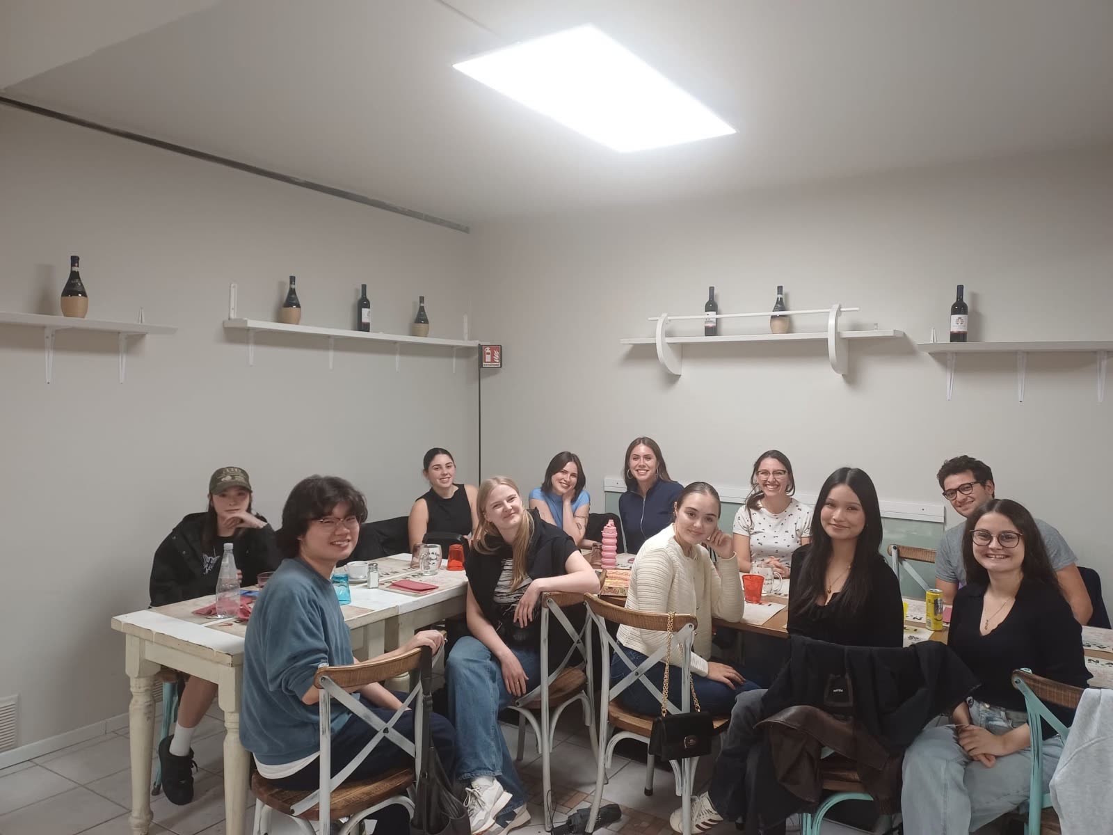 Serata pizza con gli studenti